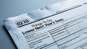 Things to do to lower next year's taxes